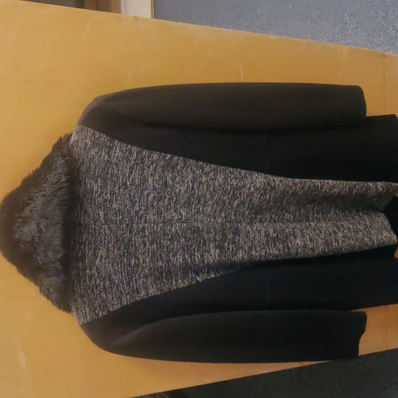 Chicos Faux-Fur Collar Coat - Picture 2 of 5